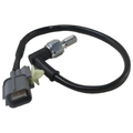Black hydraulic sensor switch with a looped wire, gray electrical connector, and silver threaded fitting.
