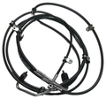 Black rear brake hose assembly with coiled flexible lines, metal fittings, and mounting brackets.