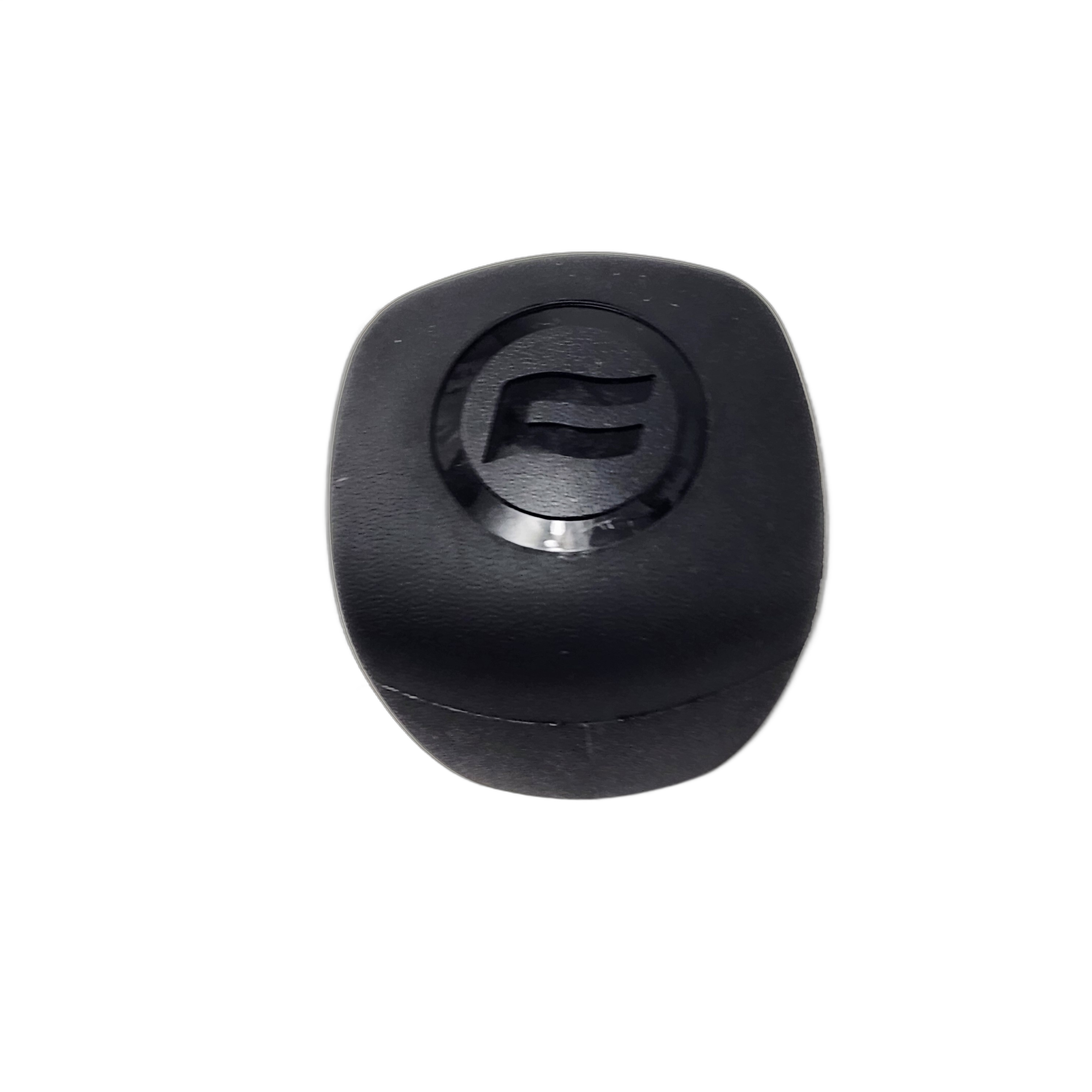 The Gearshift Ball Head by CF Moto is a small, black, rounded device with a stylized E logo, commonly used in CFmoto ATV parts, shown against a plain white background.
