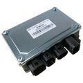Rectangular metal EPS controller with four black connector ports and a white label on top.