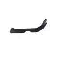 A black, angular Rh Rear Extended Fender by CF Moto with multiple mounting points, shown on a white background; ideal as an OEM 5BYV-041064-8000 replacement for your CF-Moto off-road vehicle.