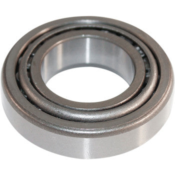 A close-up photo highlights the circular and shiny Bearing Strut Front Inner Outer by Epi, featuring metallic inner and outer rings—perfect as high performance bearings for demanding vehicle applications.