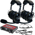 Communication System Over the Head Headset Black by Navatlas