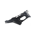 The Panel Front Bumper by CFMOTO, made of black plastic with OEM 5HYV-041011-1C00 embossed, features rugged angular styling—ideal for off-road UTVs—and is photographed on a white background.