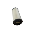 The Air Filter Element by CFMOTO features a cylindrical white mesh body with black plastic end caps, shown against a white background—perfect for those needing quality CFMOTO UTV parts and OEM part 5HYV-111130-1D00.