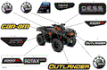 BODY - DECALS - 2023 CAN AM OUTLANDER 1000R EFI XT P