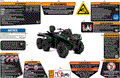 BODY - WARNING DECALS - 2024 CAN AM OUTLANDER MAX 450 EFI 6X6 DPS - TUNDRA GREEN