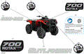 BODY - FEATURE DECALS - 2024 CAN AM OUTLANDER 500 4X4 DPS - WILDLAND CAMO - (2)
