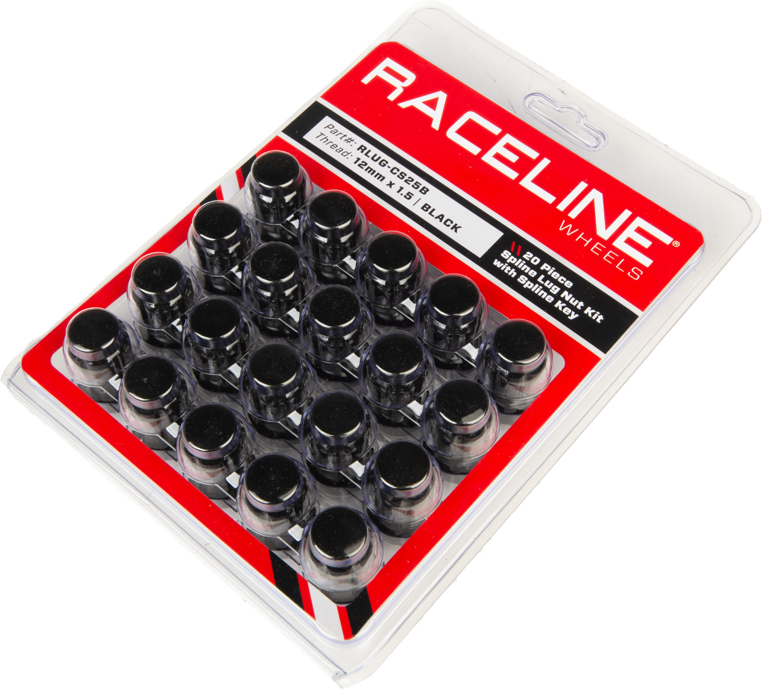 ATV / UTV Black 12Mmx1.50 Lock Style Lug Nuts (20 Pack) by Raceline