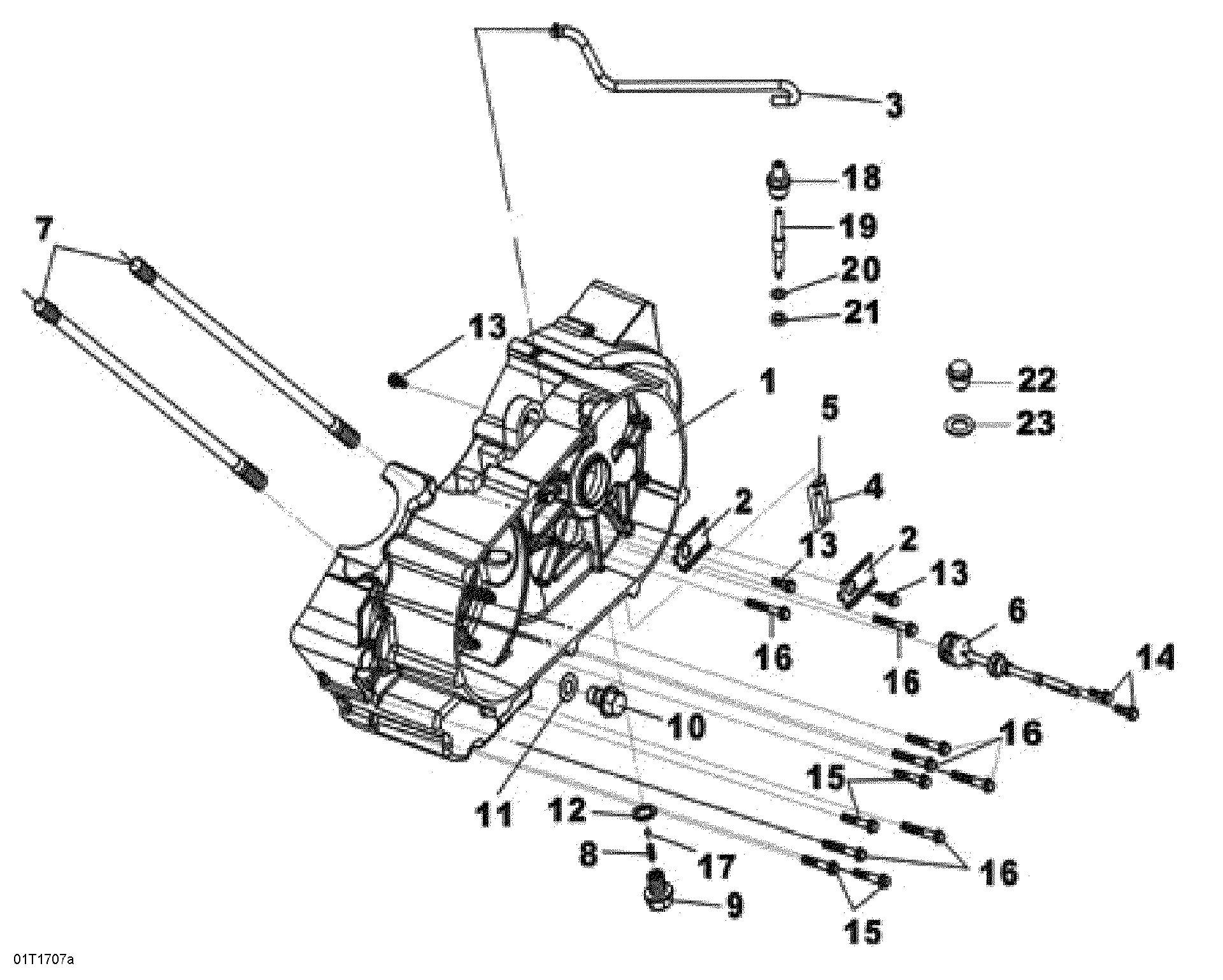 An Image of a Genuine Can-Am Parts Schematic Diagram showing the schematic - LEFT CRANKCASE HALF