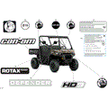 BODY - DECALS - 2026 CAN AM DEFENDER MAX HD9 DPS - DARK WILDLAND CAMO - 62" WIDTH