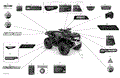 BODY - DECALS - XT - 2021 CAN AM OUTLANDER MAX 850 EFI XT / XT P / NORTH EDITION