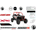BODY - DECALS - 2026 CAN AM MAVERICK SPORT 1000R EFI X RC - HYBRID WHITE PEARL - 64" WIDTH