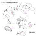 BODY: PANELS THERMAL SHIELDS - 2015 POLARIS SPORTSMAN 1000 XP