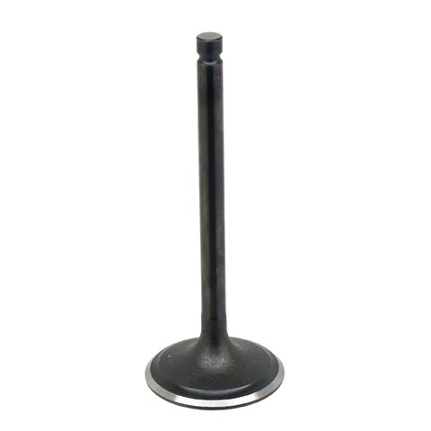 The Yamaha UTV/ATV Intake Valve by Bronco features a metal, rounded flat base and long cylindrical stem, designed to boost engine performance. Displayed upright on a plain white background.