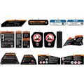 BODY - WARNING DECALS - 2026 CAN AM MAVERICK TURBO RS - DUSTY NAVY SATIN - 72" WIDTH