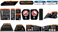BODY - WARNING DECALS - 2026 CAN AM MAVERICK TURBO RR X DS SAS - DUSTY NAVY SATIN - 64" WIDTH CALI