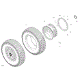 DRIVE - REAR WHEELS - 2025 CAN AM MAVERICK R X RS - DUSTY NAVY - 77" WIDTH CALI
