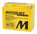 Mbt12B4 Sealed Factory Activated AGM Battery by MotoBatt