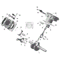 ROTAX - CRANKSHAFT PISTON AND CYLINDER - 2022 CAN AM COMMANDER MAX 1000R EFI XT