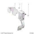 ENGINE: THROTTLE PEDAL AND MOUNT - 2019 POLARIS ACE 150 EFI INDY