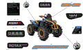 BODY - FEATURE DECALS - 2026 CAN AM RENEGADE 1000R 4X4 X MR EFI - SCANDI BLUE