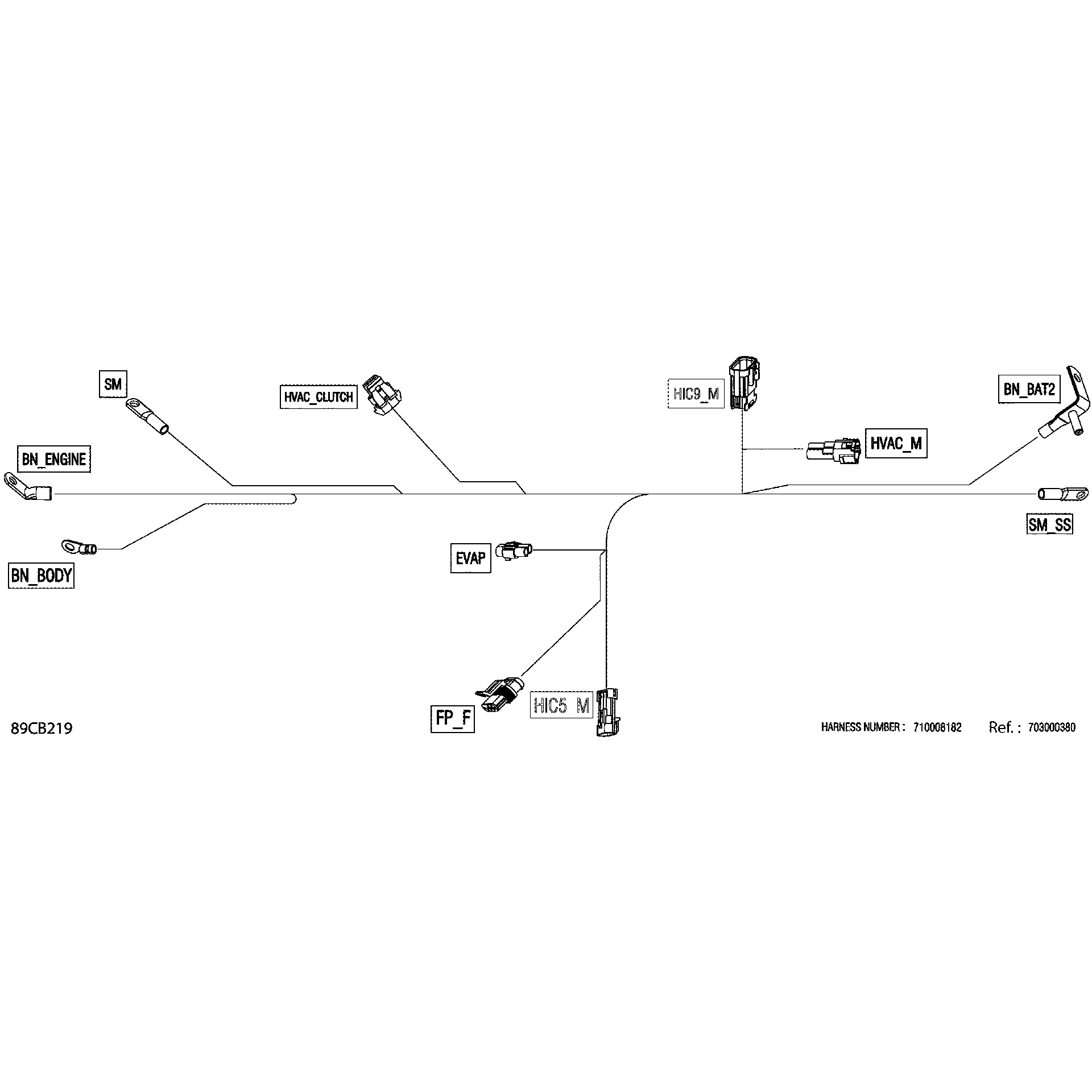 An Image of a Genuine Can-Am Parts Schematic Diagram showing the schematic - ELECTRIC - WIRING VOLTAGE REGULATOR - 710008182