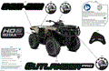 BODY - FEATURE DECALS - 2025 CAN AM OUTLANDER PRO HD5 4X4 - DESERT TAN