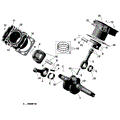 CRANKSHAFT PISTON AND CYLINDER - 2020 CAN AM MAVERICK TRAIL 800