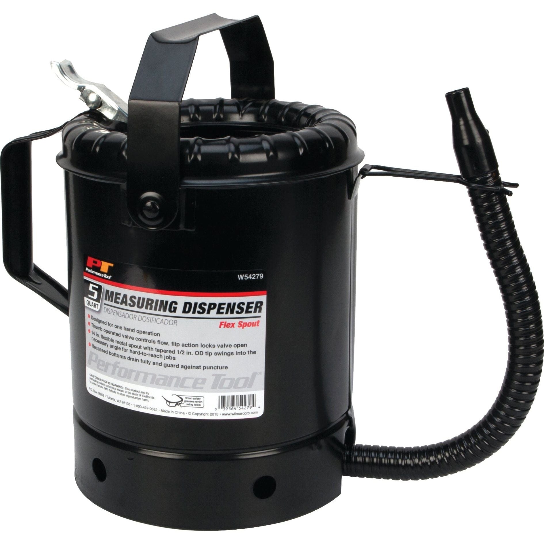 5Qt Flex Spout Liq Dispensor by Performance Tool W54279 Fuel Can Accessory