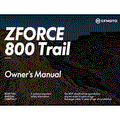 OWNER'S MANUAL - 2023 CFMOTO ZFORCE 800 Trail