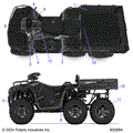 BODY: DECALS STANDARD - 2026 POLARIS SPORTSMAN 570 6X6 EPS 49S