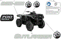BODY - FEATURE DECALS - 2025 CAN AM OUTLANDER 700 4X4 DPS - GRANITE GREY - (2)