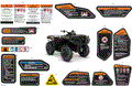 BODY - WARNING DECALS - 2023 CAN AM OUTLANDER XT 700