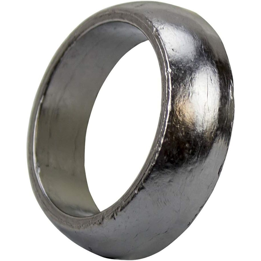 Silver metallic circular seal ring with a smooth, slightly rounded outer surface.