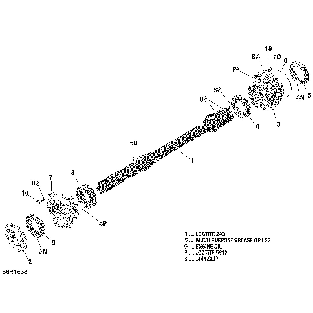 An Image of a Genuine Can-Am Parts Schematic Diagram showing the schematic - DRIVE SHAFT - HD8