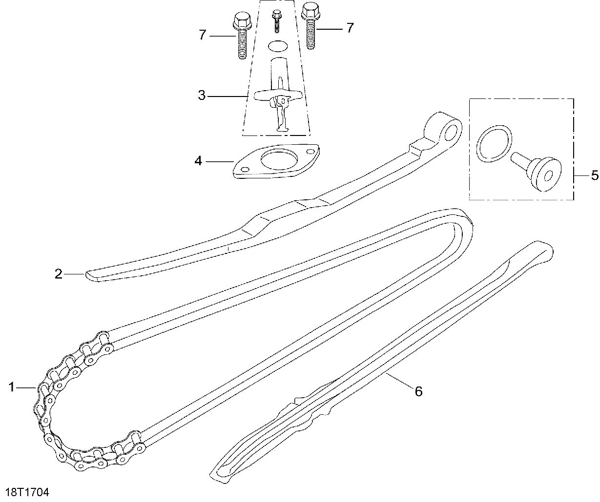 An Image of a Genuine Can-Am Parts Schematic Diagram showing the schematic - CHAIN TENSIONER
