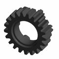Black metal countershaft gear with 21 teeth and circular center hole.