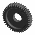 Black metal mainshaft gear with 39 teeth and central circular hole, designed for motorcycles.