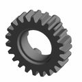 Gray metal countershaft gear with 23 teeth and a smooth central bore for motorcycle use.