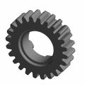 Black metal countershaft gear with 24 teeth and internal keyway slot, circular shape.