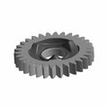 Gray metal compensator gear with evenly spaced teeth and a central hexagonal cutout.