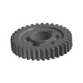 Gray metal countershaft gear with evenly spaced teeth and central mounting hole.