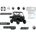 BODY - DECALS - 2025 CAN AM DEFENDER HD9 XT - STEALTH BLACK - 62" WIDTH