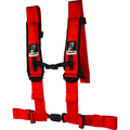 Harness H Style - 4 Point - EZ - Adjust - 3in Buckle - Red by DragonFire Racing