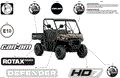 BODY - DECALS - 2024 CAN AM DEFENDER MAX HD7 DPS - WILDLAND CAMO - 62" WIDTH CALI