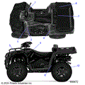 BODY: DECALS STANDARD - 2025 POLARIS SPORTSMAN TOURING 570 X2 EPS