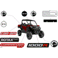 BODY - DECALS - 2025 CAN AM COMMANDER 1000R EFI XT - FIERY RED METALLIC - 64" WIDTH CALI