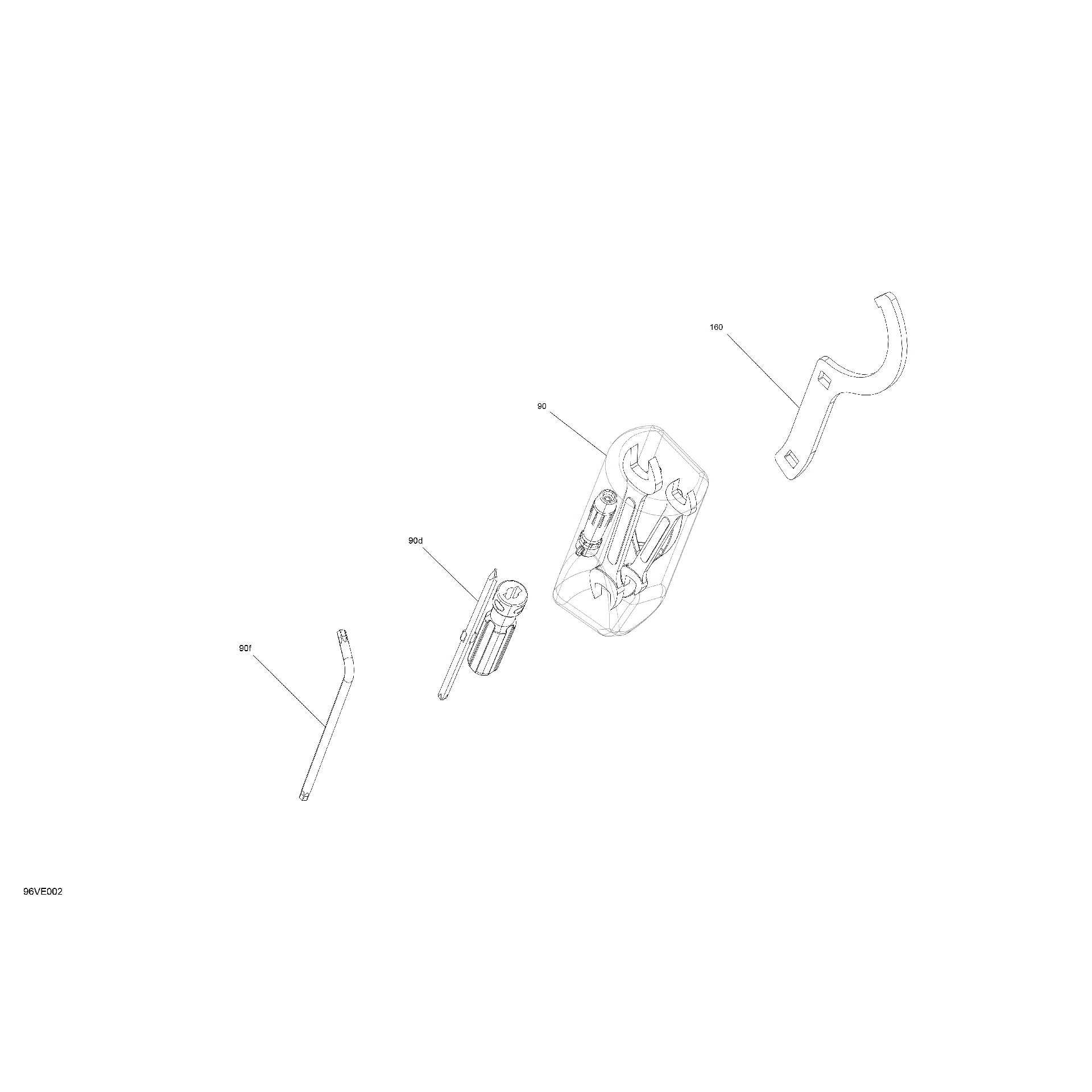 An Image of a Genuine Can-Am Parts Schematic Diagram showing the schematic - MISCELLANEOUS - TOOLS
