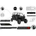BODY - DECALS - 2025 CAN AM MAVERICK SPORT MAX 1000R EFI DPS - TIMELESS BLACK METALLIC - 60" WIDTH CALI